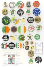 IRISH NATIONALIST WAR FOR INDEPENDENCE CAUSE BUTTON COLLECTION.