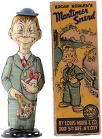 EDGAR BERGEN'S MORTIMER SNERD MARX TIN WIND-UP WALKER IN BOX.