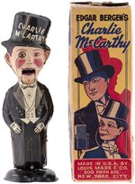 EDGAR BERGEN'S CHARLIE McCARTHY MARX TIN WIND-UP WALKER IN BOX.