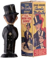 EDGAR BERGEN'S CHARLIE McCARTHY MARX TIN WIND-UP WALKER IN BOX.