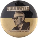 GOLDWATER "CHOICE NOT AN ECHO" 1964 CAMPAIGN PORTRAIT BUTTON.