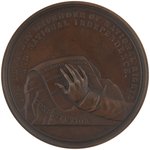 HENRY CLAY 1852 LARGE COPPER MEMORIAL MEDAL.