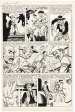 KID COLT OUTLAW #77 ORIGINAL ART COMPLETE FOUR PAGE STORY BY JACK KELLER.