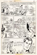 SUPERMAN #298 COMIC BOOK PAGE ORIGINAL ART BY CURT SWAN.