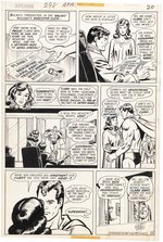 SUPERMAN #298 COMIC BOOK PAGE ORIGINAL ART BY CURT SWAN.