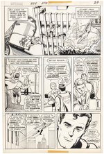 SUPERMAN #298 COMIC BOOK PAGE ORIGINAL ART BY CURT SWAN.