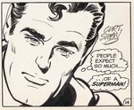 SUPERMAN #298 COMIC BOOK PAGE ORIGINAL ART BY CURT SWAN.