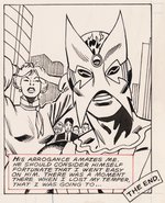 MARVEL COMICS PRESENTS #32 COMIC BOOK PAGE ORIGINAL ART BY DON HECK.