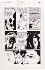 HELLBLAZER #48 COMIC BOOK PAGE ORIGINAL ART LOT BY MIKE HOFFMAN.