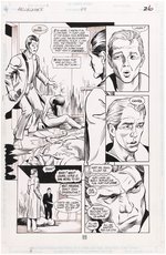 HELLBLAZER #48 COMIC BOOK PAGE ORIGINAL ART LOT BY MIKE HOFFMAN.