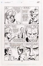 HELLBLAZER #48 COMIC BOOK PAGE ORIGINAL ART LOT BY MIKE HOFFMAN.