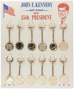 KENNEDY 1960s COMPLETE KEY RING SALES DISPLAY.