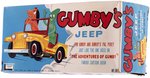 GUMBY'S TIN JEEP IN BOX BY LAKESIDE.