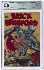 BRICK BRADFORD #6 OCTOBER 1948 CGC QUALIFIED 4.0 VG.