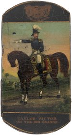 ZACHARY "TAYLOR VICTOR ON THE RIO GRANDE" EQUESTRIAN PORTRAIT STOGIE CASE.