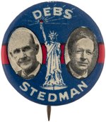 DEBS & STEDMAN 1920 STATUE OF LIBERTY JUGATE BUTTON HAKE #SOC-16.