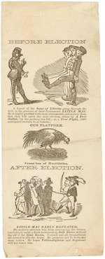 ANTI- MCCLELLAN "LITTLE MAC BADLY DEFEATED" 1864 SALT RIVER HANDBILL.