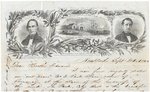 CLAY & FRELINGHUYSEN 1844 JUGATE CAMPAIGN LETTERHEAD WITH INTERESTING CONTENT.