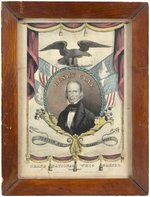 HENRY CLAY "GRAND NATIONAL WHIG BANNER" 1844 HAND COLORED PRINT BY CURRIER.