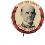 "EUGENE V. DEBS" 1904 BUTTON VARIATION OF HAKE #2152.