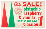 “ELSIE/BORDEN” GROUP OF 4 LARGE STORE SIGNS.