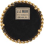 "WM. J. BRYAN FOR PRESIDENT" 3.5" BUTTON IN ORNATE BRASS FRAME.