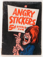 "ANGRY STICKERS" UNOPENED TEST PACK.