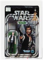 STAR WARS (1978) - HAN SOLO 12 BACK-B AFA 75 EX+/NM (SMALL HEAD).