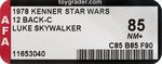 STAR WARS (1978) - LUKE SKYWALKER 12 BACK-C AFA 85 NM+.