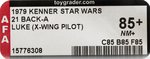 STAR WARS (1979) - LUKE SKYWALKER (X-WING PILOT) 21 BACK-A AFA 85+ NM+.