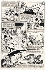 ADVENTURE COMICS #461 COMIC BOOK PAGE ORIGINAL ART BY JOE STATON.