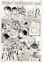 ADVENTURE COMICS #461 COMIC BOOK PAGE ORIGINAL ART BY JOE STATON.