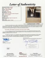 CALVIN COOLIDGE INSCRIBED & SIGNED PHOTO.
