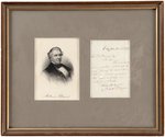 MILLARD FILLMORE HANDWRITTEN AND SIGNED LETTER.