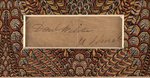 DANIEL WEBSTER CUT SIGNATURE IN ORNATE MATTE DISPLAY.