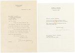 DEWEY & TRUMAN SIGNED LETTER PAIR.