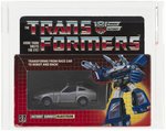 TRANSFORMERS (1984) SERIES 1 CAR - BLUESTREAK AFA 75 EX+/NM (NO RUBSIGN, NO GRAY BORDERS).