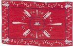 ROOSEVELT "HAT IN THE RING" 1912 "NATIONAL PROGRESSIVE" SILK BANDANA.