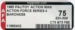 PALITOY ACTION MAN ACTION FORCE (1985) - BARONESS SERIES 4 AFA 75 EX+/NM.