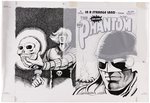 THE PHANTOM #1333 WRAPAROUND COVER ORIGINAL ART BY ANTONIO LEMOS.