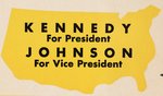 KENNEDY & JOHNSON RARE PENNSYLVANIA COATTAIL POSTER.