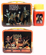 "KISS" LUNCH BOX W/THERMOS.