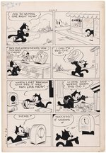 FELIX THE CAT #6 COMIC BOOK PAGE ORIGINAL ART BY OTTO MESSMER.