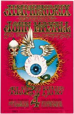 JIMI HENDRIX EXPERIENCE FLYING EYEBALL 1968 CONCERT POSTER BG-105-OP-2.