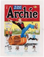 ARCHIE COMICS #1 COMIC BOOK COVER RECREATION ORIGINAL ART BY MURPHY ANDERSON.