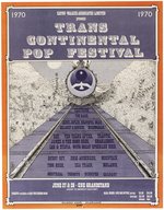 JANIS JOPLIN, GRATEFUL DEAD, THE BAND FESTIVAL EXPRESS 1970 CONCERT POSTER.