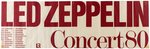 LED ZEPPELIN (FINAL SHOWS) TOUR OVER EUROPE 1980 GERMAN CONCERT POSTER.