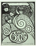 THE BYRDS FRESNO, CA 1967 CONCERT HANDBILL.