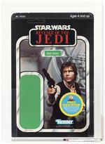 STAR WARS: REVENGE OF THE JEDI (1983) - HAN SOLO PROOF CARD AFA 50 VG.