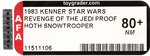 STAR WARS: REVENGE OF THE JEDI (1983) - IMPERIAL STORMTROOPER (HOTH BATTLE GEAR) PROOF CARD AFA 80+ NM.